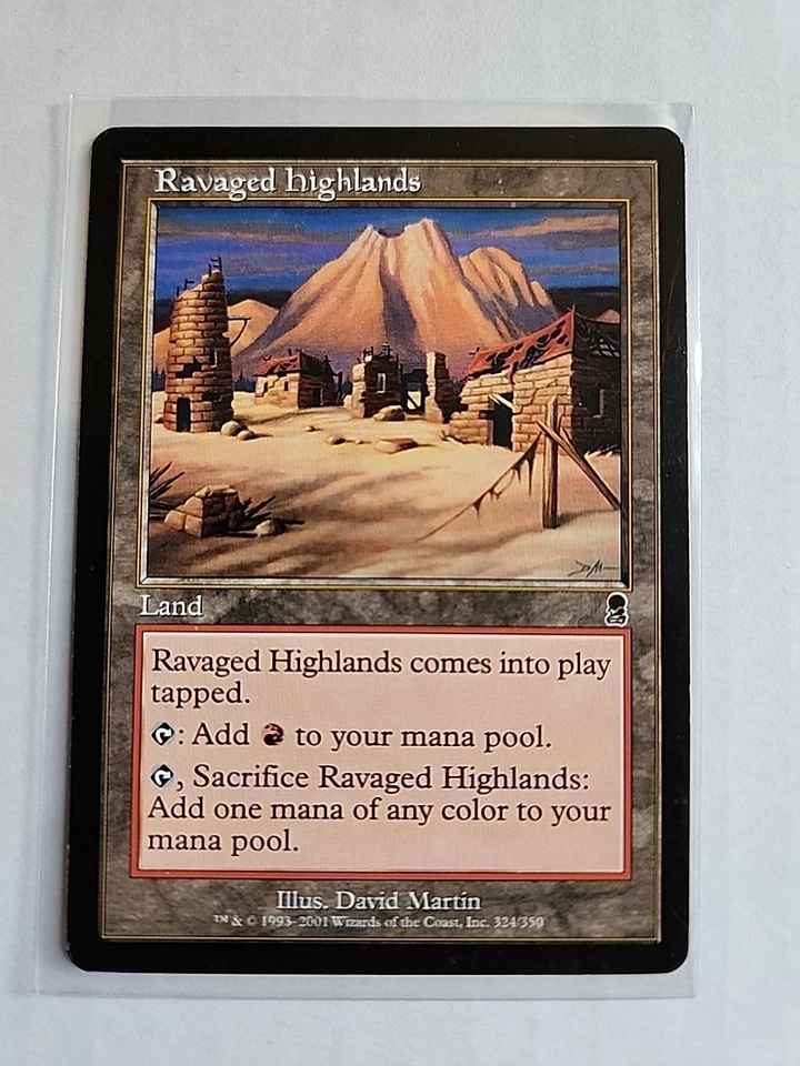 Ravaged Highlands - Odyssey - MTG Magic - Common - Land  - Image 1 of 1