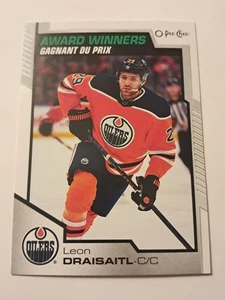 Tarjeta Leon Draisaitl AW 2020-21 O-Pee-Chee #601 Edmonton Oilers OPC NHL casi nueva - Imagen 1 de 2