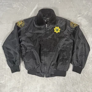 Tact Squad Security Jacket Men’s Small Faux Fur Collar Black - Picture 1 of 7