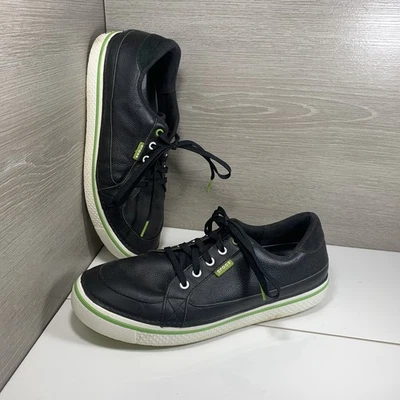 Crocs Hank Haney Golf Shoes Mens 12 Black Leather Spikeless Sneaker Cleats 1087 - Image 1 of 4