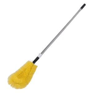 Gutter Cleaning Brush with Stainless Steel Long Rods Nylon Adjustable Gutter - Picture 1 of 12