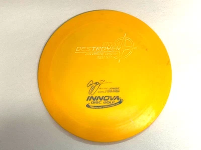 FLY GREEN DISC GOLF: USED RARE INNOVA 2009 AVERY JENKINS STAR DESTROYER 175G YEL - Image 1 of 2