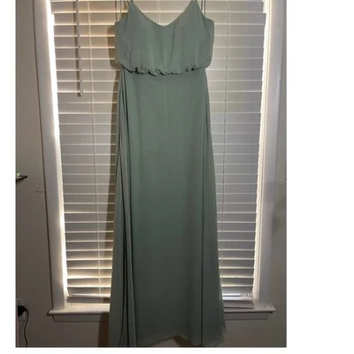 Vestido formal/dama de honor gris pájaro color gasa salvia talla grande vestido Gwennie Foto 1 de 4