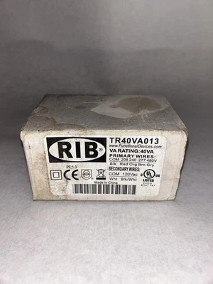 FUNCTIONAL DEVICES INC / RIB TR40VA013 Control Transformer, 40VA, 120VAC - Image 1 of 3