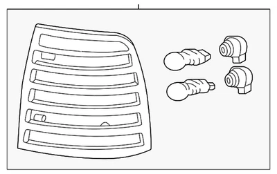 Conjunto de lámpara trasera original Ford 5E6Z-13404-AA Foto 1 de 3