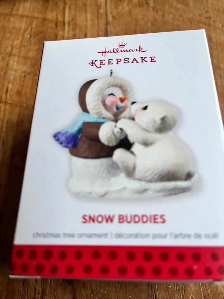Hallmark Keepsake Ornament 2013 Snow Buddies Polar Bear Eskimo #16 16th Series