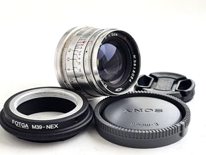 SERVICED! 1958! KMZ Jupiter-8 5cm F/2, Red "P" USSR Lens For SONY NEX, E-mount! - Picture 1 of 11