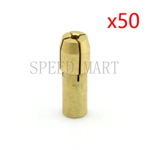 50 PCS Mini Drill Brass Collet Chuck for Dremel Rotary Tool 1.8mm Hot - Picture 1 of 4