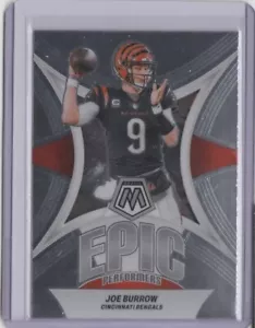 2024 Panini Mosaic Epic Performers #3 Joe Burrow - Imagen 1 de 2