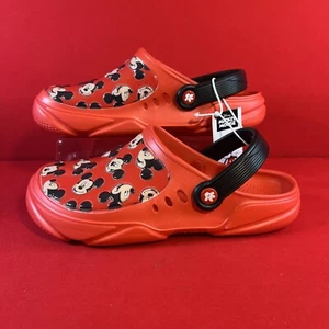 Disney Mickey Mouse Clogs. Red. Youth Size 4-5. NWT - Picture 1 of 6