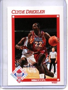 NBA HOOPS 1991-1992 #262 CLYDE DREXLER PORTLAND TRAILBLAZERS (ALL-STAR & HOF) - Imagen 1 de 2