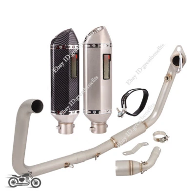 Sistema de escape completo tubo de escape para Benelli TNT125 TNT 135 2017-2023 Foto 1 de 4