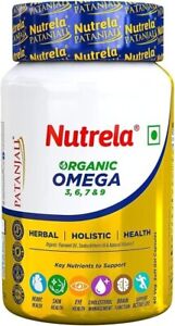 Nutrela Organic Omega 3 6 7 9 Vegetarian Capsules for Men and Women- EPA 200mg