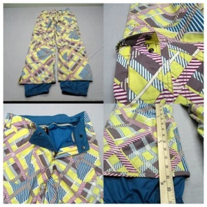 Pantalón Burton Snow Mujer Pequeño Multicolor Geométrico Impermeable Snowboard 30x31 * - Imagen 1 de 16