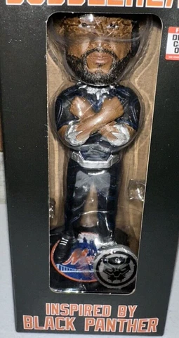 NY Mets Starling Marte Black Panther Bobblehead SGA 6/26/23 Citi Field FREE SHIP Cover