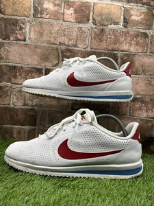 Nike Classic Cortez Scarpe da Ginnastica Uomo in Pelle Uk 8.5 Forrest Gump 2018 845013-100 - Foto 1 di 12