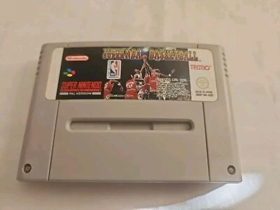 Tecmo Super NBA Basketball  ~ Super Nintendo SNES ~ PAL ~ Good Cond ~ Free Post - Image 1 of 2