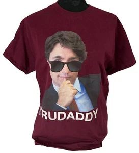 T-shirt uomo TRUDADDY Justin Trudeau taglia M nuova senza etichetta - Foto 1 di 3