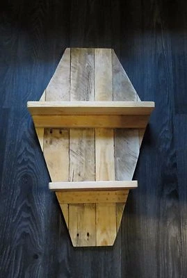 Coffin wall shelf  Dracula style gothic home decor 22" x 15" - Image 1 of 2