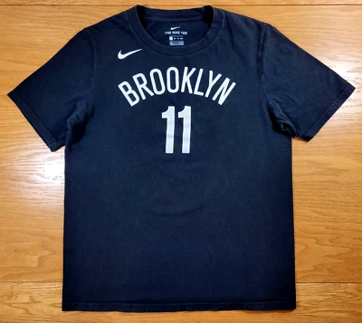 Brooklyn Nets T-shirt Youth XL (18/20) Black White Kids Nike NBA Kyrie Irving - Image 1 of 4