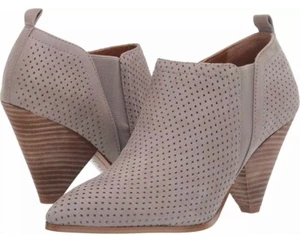 Franco Sarto Womens Newbury3 Ankle Bootie Taupe Leather 5.5 M US - Picture 1 of 12