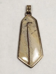 Bellissimo ciondolo diaspro quadro in argento sterling 925 - Foto 1 di 5