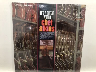 Chet Atkins It's A Guitar World 12" LP RCA Victor LSP3728 Country 1967 Shrink NM - Image 1 of 4