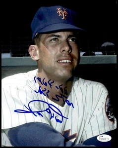 Ron Hunt Autographed 8x10 Photo NY Mets "All Star 64-66" JSA - Picture 1 of 3