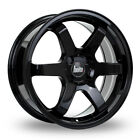 4X Honda Stream 2000 to 2014 Alloy Wheels & Tyres - 18" Bola B1 Gloss Black