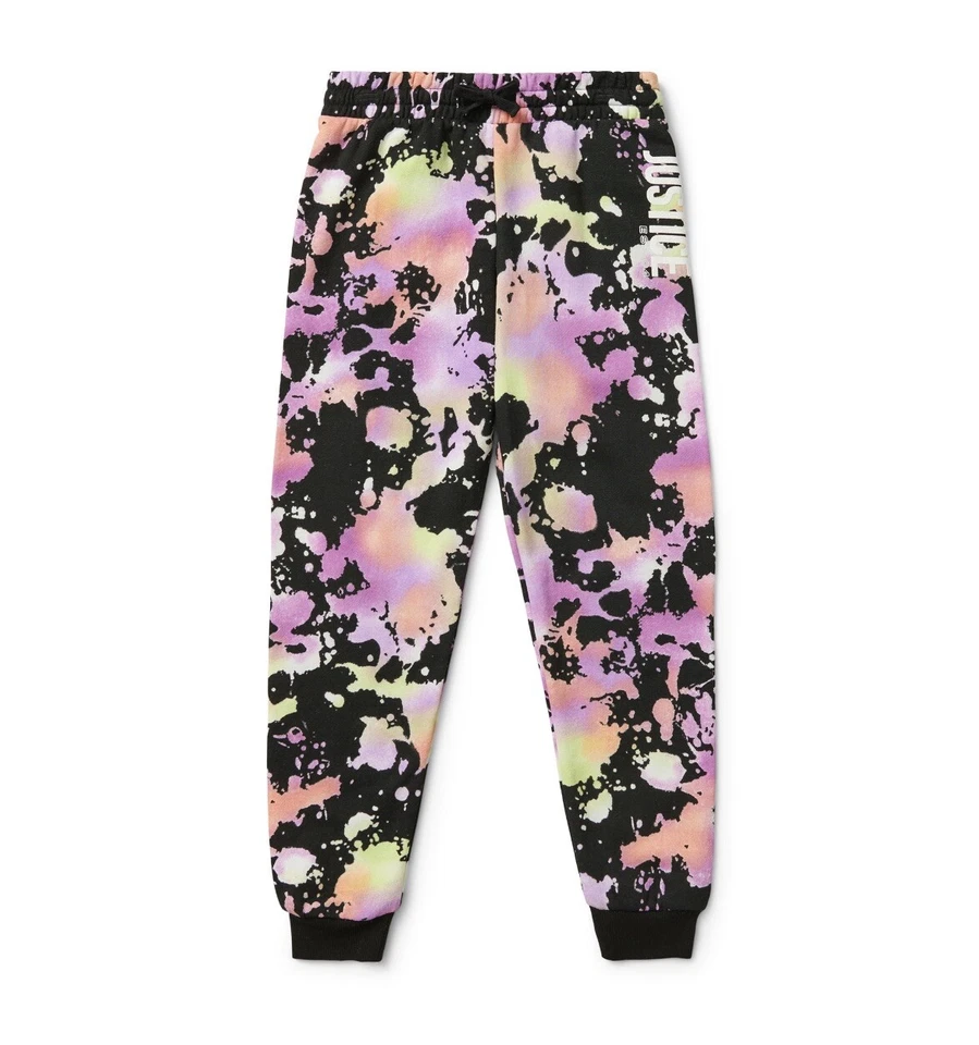 Pantalones deportivos Justice para niñas talla pequeña (7/8) de vellón tie dye nuevos con etiquetas Foto 1 de 1