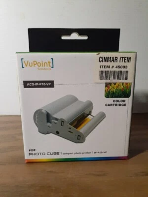 VuPoint ACS-IP-P10-VP Photo Cube Color Cartridge Ink NEW SEALED GENUINE - Image 1 of 4