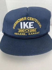 Vintage Eisenhower Centennial IKE Abilene Kansas T Hat Excellent Free Shipping - Picture 1 of 6