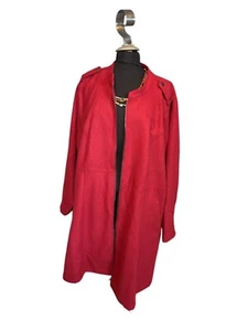 NWT Torrid Womens Red Flare Wool Coat Size 5 sku 1 - Picture 1 of 14