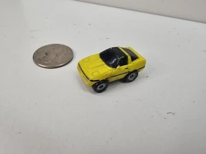 Micro Machines ‘80s Chevy Corvette Yellow W/Black Windows, 1986 Galoob, Vintage - Picture 1 of 2