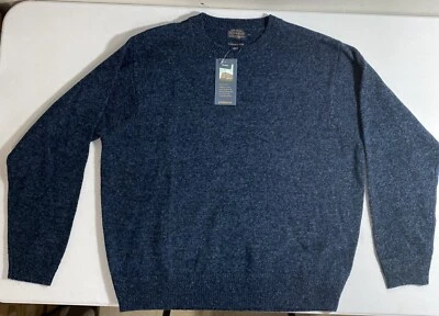 Pendleton Mens Sweater  Blue Shetland Wool Knit Pullover Crewneck Washable - XL - Image 1 of 3