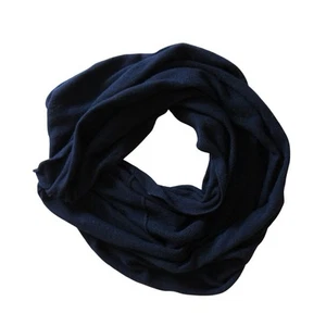 Cashmere Revolution dunkelblau Infinity Schal Kaschmir Merinowolle weich klassisch - Bild 1 von 4