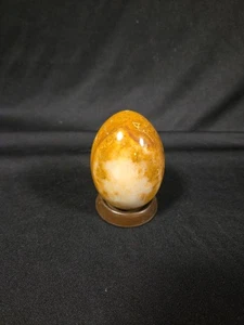 Natürliches echtes Achat poliertes Ei 3 cm lang goldene Farbe - Bild 1 von 8