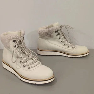 Aspen Nomad Boots size 9.5 Cream Lace Up - Picture 1 of 9