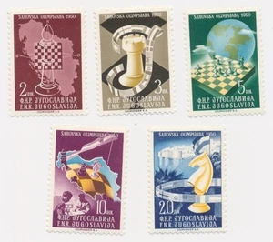 YUGOSLAVIA stamps 2 - 20 Dinara 1950 Chess olympic MNH CV $70 - Picture 1 of 7