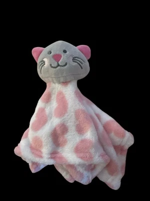 Manta de Seguridad Kidgets Gris Gatito Gato Lovey Pink Hearts Foto 1 de 4