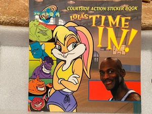 1996 Space Jam Courtside Action Stickerbuch Lola's Time In! *unbenutzt/schönes BKSHDS - Bild 1 von 7
