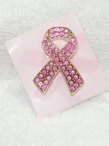 Rosa Strass Band Brosche Anstecknadel erhältlich in Gold oder Silber Ton Sie wählen - Bild 1 von 11