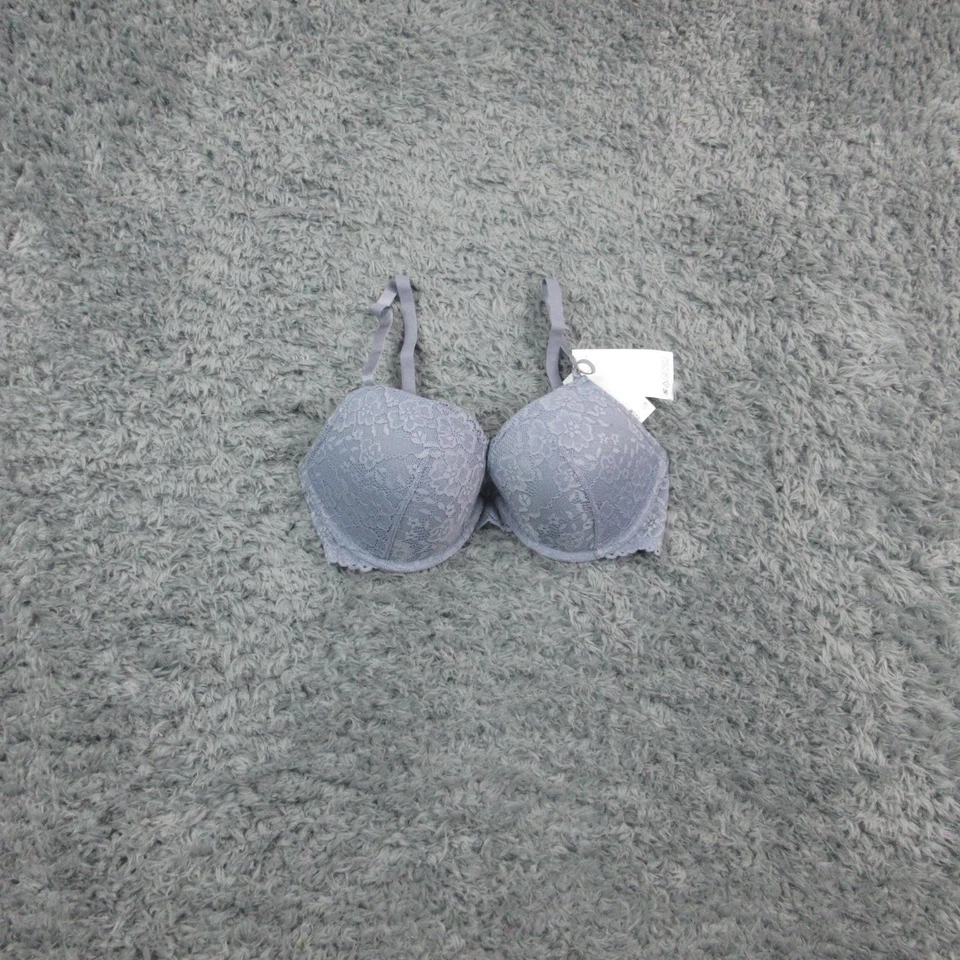 Sujetador H&M para mujer 34D gris push up encaje con aros acolchado correas ajustables nuevo con etiquetas Foto 1 de 4