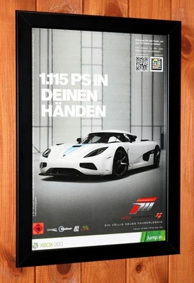 Forza Motorsport 4 Xbox 360 Promo Werbeblatt Poster / Ad Page Framed - Bild 1 von 4