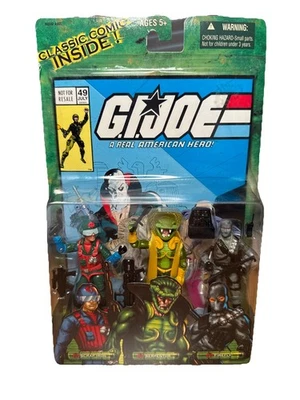 GI Joe Cobra Valor Vs Venom Comic paquete de 3 chatarra de hierro Serpentor Firefly 2004 Foto 1 de 4