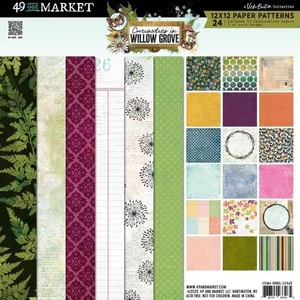 49 And Market Paper Pad 12"X12" - Curiosities In Willow Grove - Bild 1 von 2