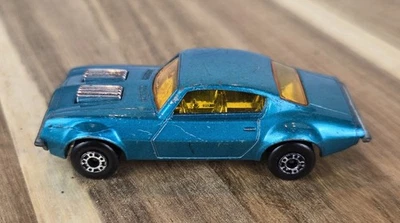 1975 Vintage Matchbox Superfast Aqua Pontiac Firebird No 4 Made In England - Image 1 of 4