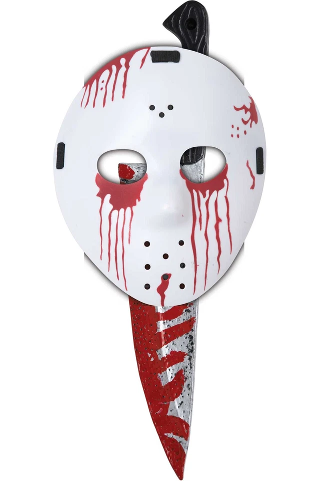 Slasher Boys Hockey Mask And Knife Halloween Costume Accessory 60624 - Image 1 of 1
