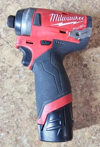 Milwaukee 2553-20 1/4" Hex Impact Driver 12v Lithium Ion Pre-owned w/ Battery - Picture 1 of 6