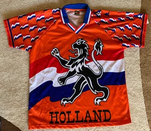 Vintage Holland Dong Dong 2000 Millennium Soccer Shirt Men's XL Rare - Picture 1 of 6